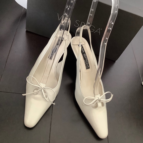 VIA SPIGA Woman Shoes sling backs, Made in ITALY, Size 7.5 - Picture 5 of 13